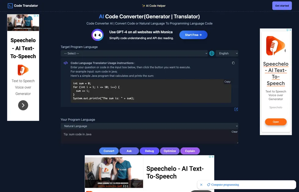 AI Code Convert