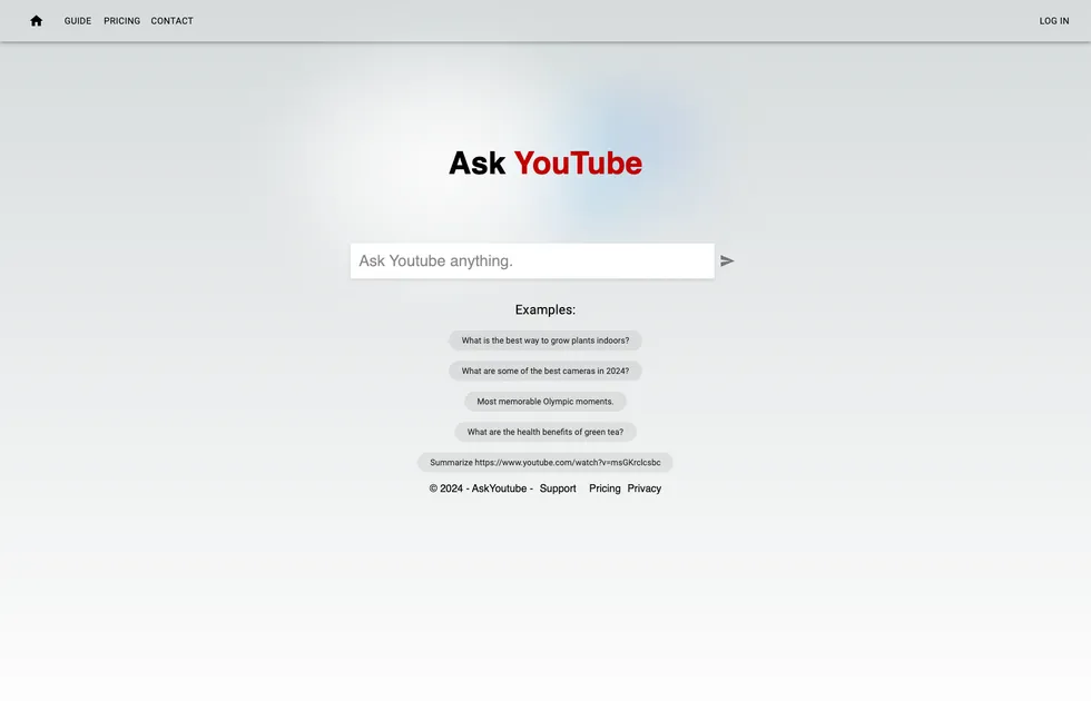 Ask YouTube AI