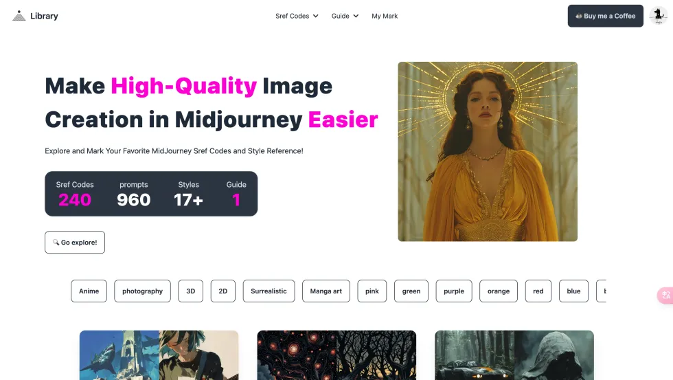 Midjourney SREF Codes Library