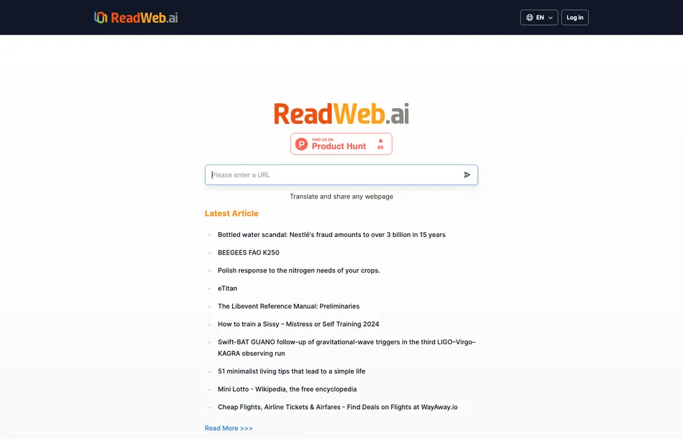 ReadWeb.ai : Free Instant Multi