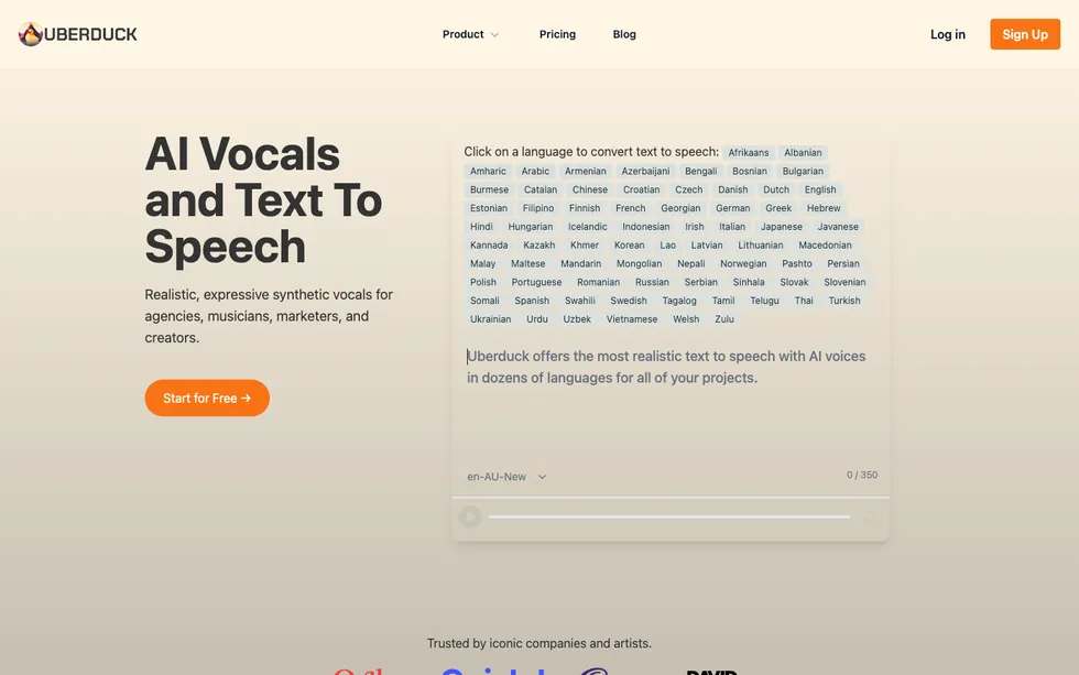 AI Vocals and Text To Speech