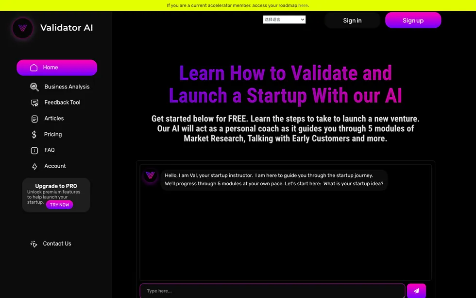 ValidatorAI.com – Instant help and feedback with our startup validator tools for entrepreneurs