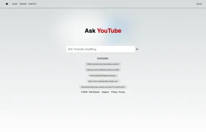 Ask YouTube AI