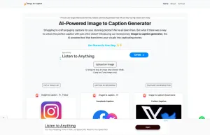 AI Powered Image to Caption Generator