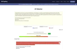 Sapling AI Content Detector